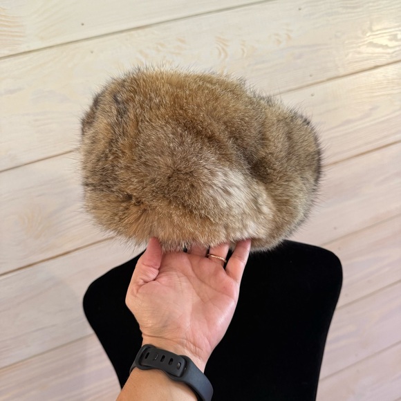 vintage rabbit fur (real) ushanka hat Russian Soviet Classy Style - Picture 4 of 8